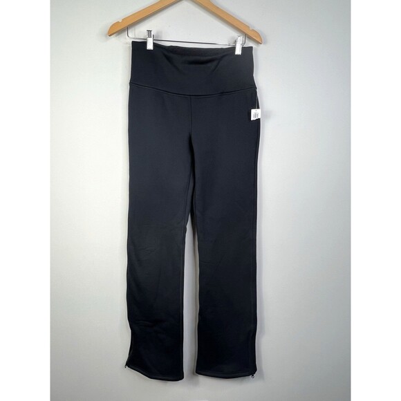 NWT Old Navy Womens Black Active Cozecore High Rise Flare Go Dry Leggings Sz Med - Picture 1 of 9